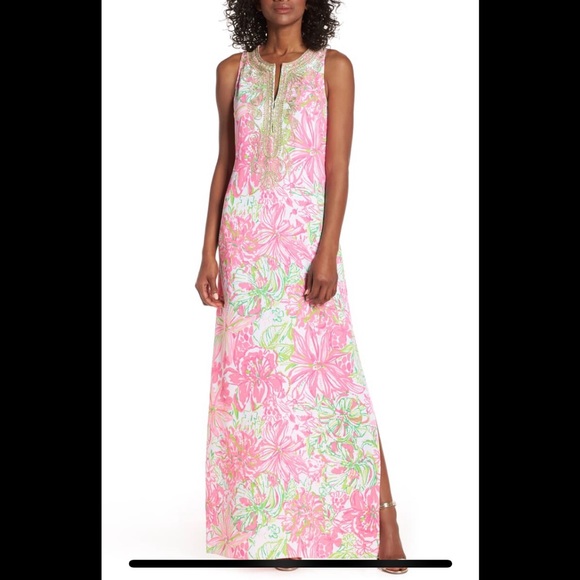 Lilly pulitzer carlotta maxi dress sale